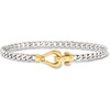 image:imageRossSimons Sterling Silver CurbLink Bracelet With 18kt Gold Over Sterlingno gemstone
