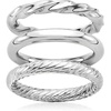 image:imageRossSimons Sterling Silver Jewelry Set 3 Polished RingsNo Gemstone