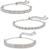 image:imageRossSimons Sterling Silver Jewelry Set MultiLink Bolo Bracelets