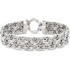 image:imageRossSimons Sterling Silver Wide Byzantine Braceletno gemstone