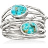 image:imageRossSimons Turquoise Highway Ring in Sterling SilverCreated Turquoise
