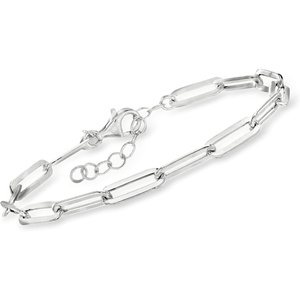 image:imageCharles Garnier Sterling Silver Paper Clip Link Bracelet 675 inches
