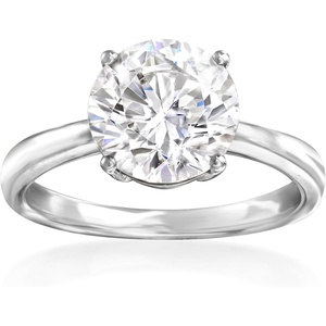 image:imageRossSimons 260 Carat CZ Solitaire Ring in 14kt White GoldCubic Zirconia