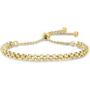 image:imageRossSimons Italian 18kt Gold Over Sterling Mesh Bolo Bracelet