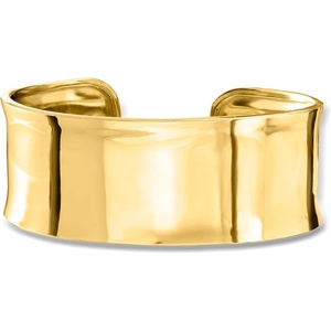 image:imageRossSimons Italian 18kt Gold Over Sterling Polished Cuff Braceletno gemstone