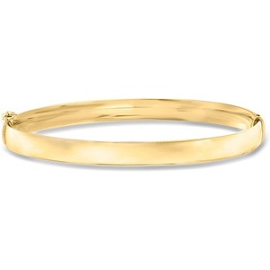 image:imageRossSimons Italian 18kt Yellow Gold Bangle Braceletno gemstone