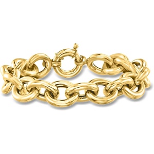 image:imageRossSimons Italian 18kt Yellow Gold CableChain Braceletno gemstone