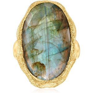image:imageRossSimons Labradorite Ring in 18kt Gold Over SterlingLabradorite