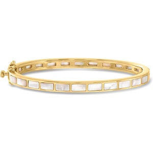 image:imageRossSimons MotherOfPearl Bangle Bracelet in 18kt Gold Over Sterlingmother of pearl