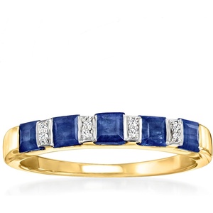 image:imageRossSimons Precious Gemstone Ring in 18kt Gold Over SterlingSapphire