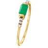 image:imagePure Collection by RossSimons 020 Carat Emerald Ring With Diamonds in 14kt Yellow GoldEmerald