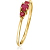 image:imagePure Collection by RossSimons 020 ct tw Ruby 3Stone Ring in 14kt Yellow GoldRuby