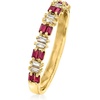 image:imagePure Collection by RossSimons 030 ct tw Ruby and 11 ct tw Diamond Ring in 14kt Yellow GoldRuby