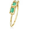 image:imagePure Collection by RossSimons 040 ct tw Emerald 3Stone Ring in 14kt Yellow GoldEmerald
