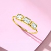 image:imagePure Collection by RossSimons 070 ct tw Aquamarine 3Stone Ring in 14kt Yellow GoldAquamarine
