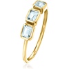 image:imagePure Collection by RossSimons 070 ct tw Aquamarine 3Stone Ring in 14kt Yellow GoldAquamarine