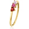 image:imagePure Collection by RossSimons 170 ct tw MultiGemstone Heart Ring in 14kt Yellow GoldAmethyst