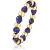 image:imagePure Collection by RossSimons 335mm Lapis Bead Stretch Ring With 14kt Yellow GoldLapis Lazuli