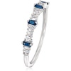 image:imageRossSimons 014 ct tw Diamond and 10 ct tw Sapphire Stackable Ring in 14kt White GoldSapphire