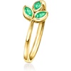 image:imageRossSimons 020 ct tw Emerald Leaf Ring in 10kt Yellow GoldEmerald