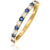 image:imageRossSimons 030 ct tw Sapphire and 24 ct tw Diamond Ring in 14kt Yellow GoldSapphire