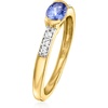 image:imageRossSimons 040 Carat Tanzanite and 10 ct tw White Zircon Ring in 18kt Gold Over SterlingTanzanite