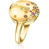 image:imageRossSimons 041 ct tw MultiGemstone Disc Ring in 18kt Gold Over SterlingAmethyst