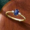 image:imageRossSimons 050 Carat Sapphire Ring With Diamonds in 10kt Yellow GoldSapphire