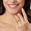 image:imageRossSimons 090 ct tw Emerald Ring With Diamonds in 10kt Yellow GoldEmerald