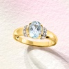 image:imageRossSimons 100 Carat Aquamarine Ring With Diamonds in 14kt Yellow GoldAquamarine