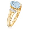 image:imageRossSimons 100 Carat Aquamarine Ring With Diamonds in 14kt Yellow GoldAquamarine