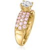 image:imageRossSimons 100 Carat LabGrown Diamond Ring With 100 ct tw Pink Sapphires in 14kt Yellow GoldDiamond