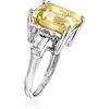image:imageRossSimons 1000 Carat Lemon Topaz and 60 ct tw White Topaz Ring in Sterling SilverTopaz