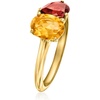image:imageRossSimons 110 Carat Citrine and 90 Carat Garnet Toi Et Moi Ring in 18kt Gold Over SterlingCitrine