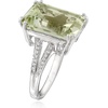 image:imageRossSimons 1100 Carat Prasiolite and 10 ct tw White Topaz Ring in Sterling Silverprasiolitequartz