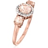 image:imageRossSimons 125 ct tw Morganite Ring With Diamonds in 14kt 2Tone GoldMorganite