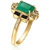 image:imageRossSimons 130 Carat Emerald and 20 ct tw Black Spinel Ring With White Topaz in 18kt Gold Over SterlingEmerald