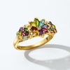 image:imageRossSimons 134 ct tw MultiGemstone Floral Ring in 18kt Gold Over SterlingAmethyst