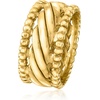 image:imageRossSimons 14kt Yellow GoldPlated Beaded Border RingNo Gemstone