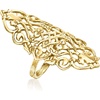 image:imageRossSimons 14kt Yellow GoldPlated Elongated TurkishPattern RingNo Gemstone