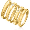 image:imageRossSimons 14kt Yellow GoldPlated Jewelry Set 5 Rings With 22 ct tw CzsCubic Zirconia