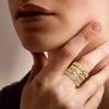 image:imageRossSimons 14kt Yellow GoldPlated Jewelry Set 5 Rings With 22 ct tw CzsCubic Zirconia