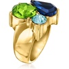 image:imageRossSimons 14kt Yellow GoldPlated Ring With Simulated Tonal Blue and Green GemstonesNo Gemstone