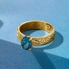 image:imageRossSimons 150 Carat London Blue Topaz Scrollwork Ring in 18kt Gold Over SterlingTopaz