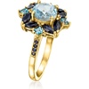 image:imageRossSimons 150 Carat Sky Blue Topaz 68 ct tw Sapphire and 30 ct tw London Blue Topaz Ring in 18kt Gold Over SterlingSapphire