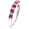 image:imageRossSimons 150 ct tw Ruby Ring With Diamonds in Sterling SilverRuby