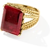 image:imageRossSimons 1500 Carat Ruby MultiRow Ring in 18kt Gold Over SterlingRuby
