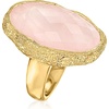 image:imageRossSimons 1700 Carat Rose Quartz Ring in 18kt Gold Over SterlingQuartz