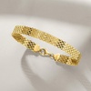 image:imageRossSimons 18kt Gold Over Sterling BismarkLink Braceletno gemstone