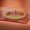 image:imageRossSimons 18kt Gold Over Sterling BismarkLink Braceletno gemstone